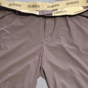 Adidas Men's Athletic Shorts in Gray and Cream